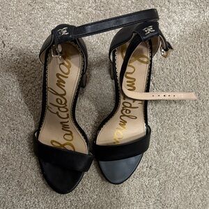 Sam Edelman Black and Tan Heels